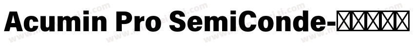 Acumin Pro SemiConde字体转换